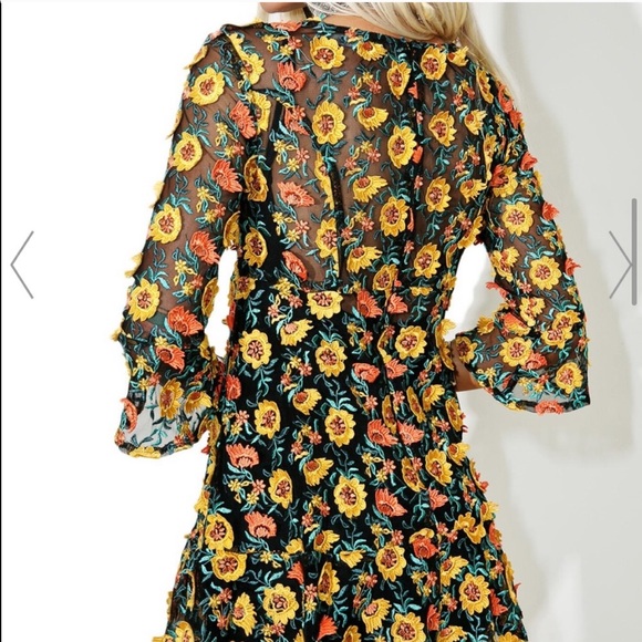 NWOT For Love and Lemons Amelia Swing Mini Dress M - Picture 4 of 12